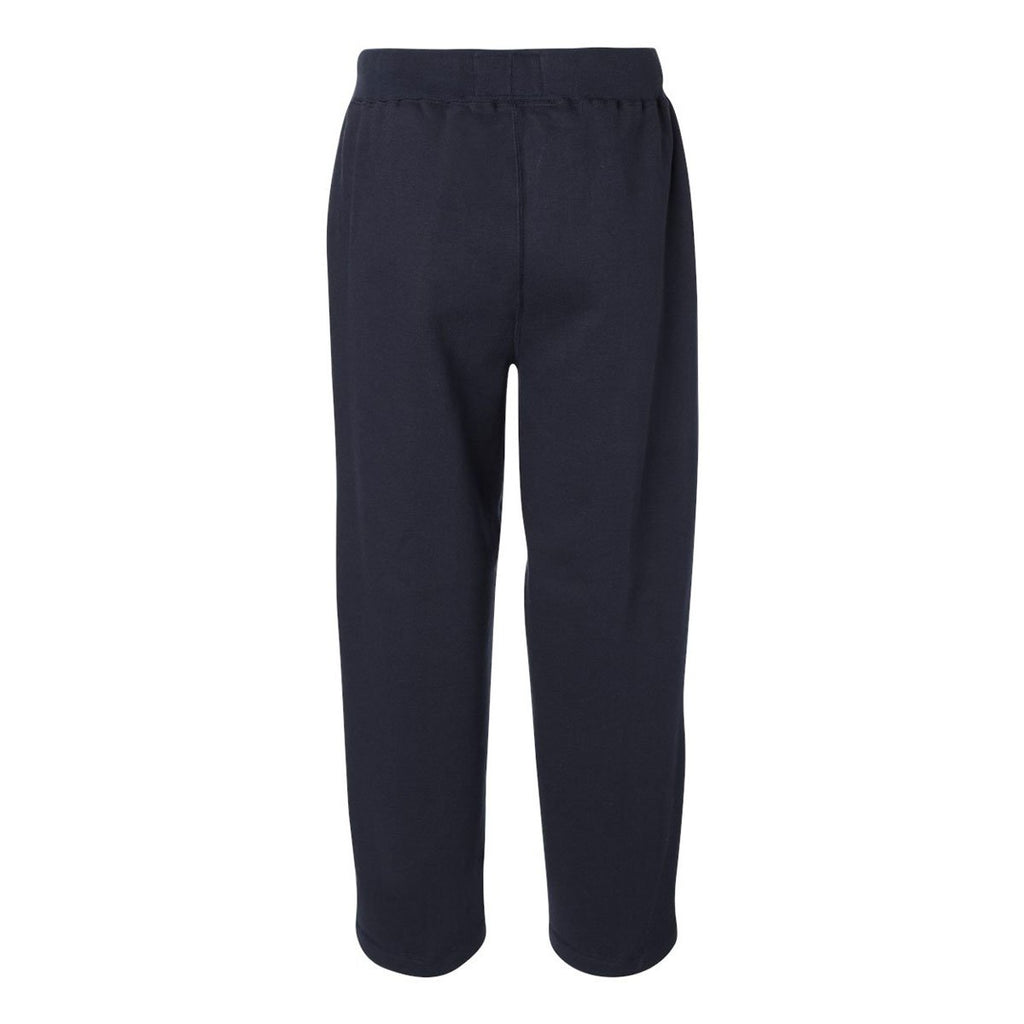 J. America Men's Navy Premium Open Bottom Sweatpants