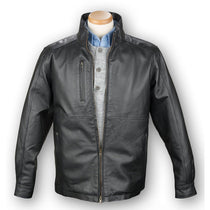 Burk's Bay Men's Black Napa Fashion Jacket