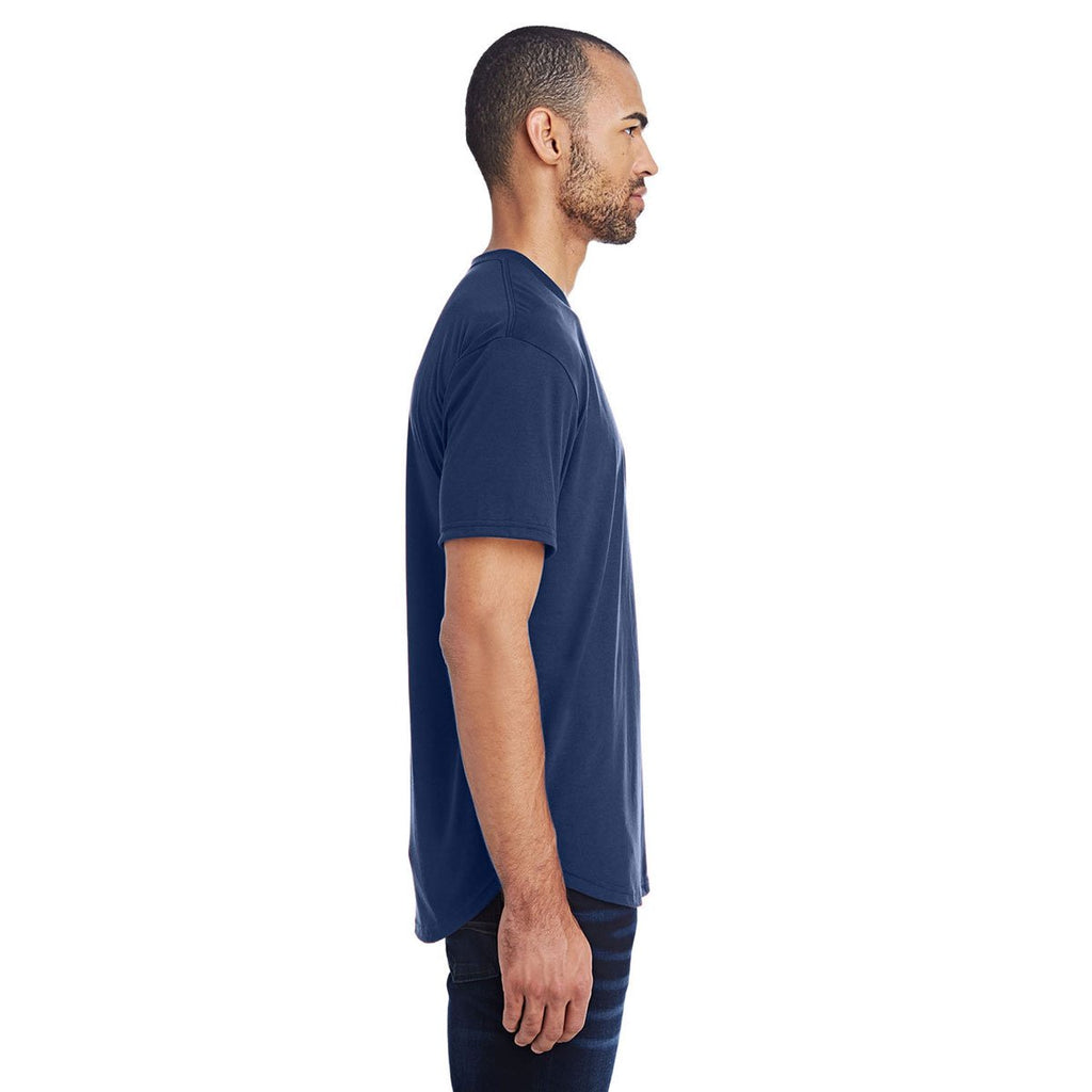 Anvil Men's Navy Curve T-Shirt