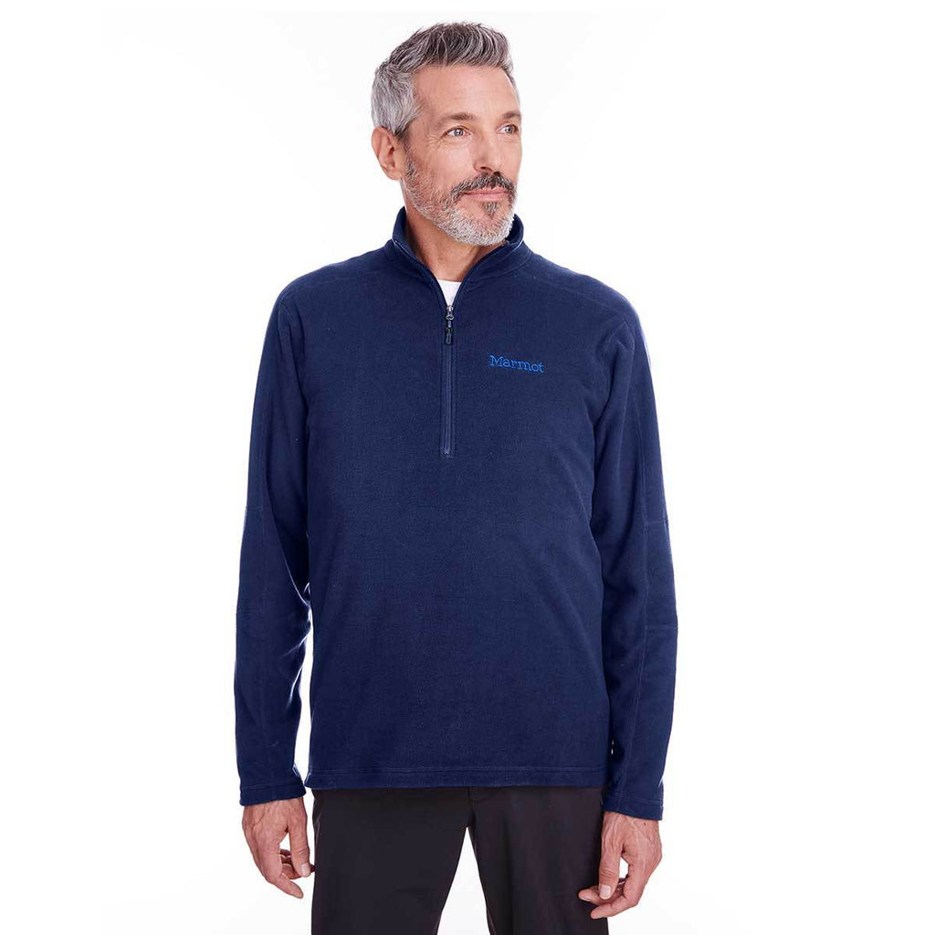 Marmot Men's Arctic Navy Rocklin Fleece Half-Zip