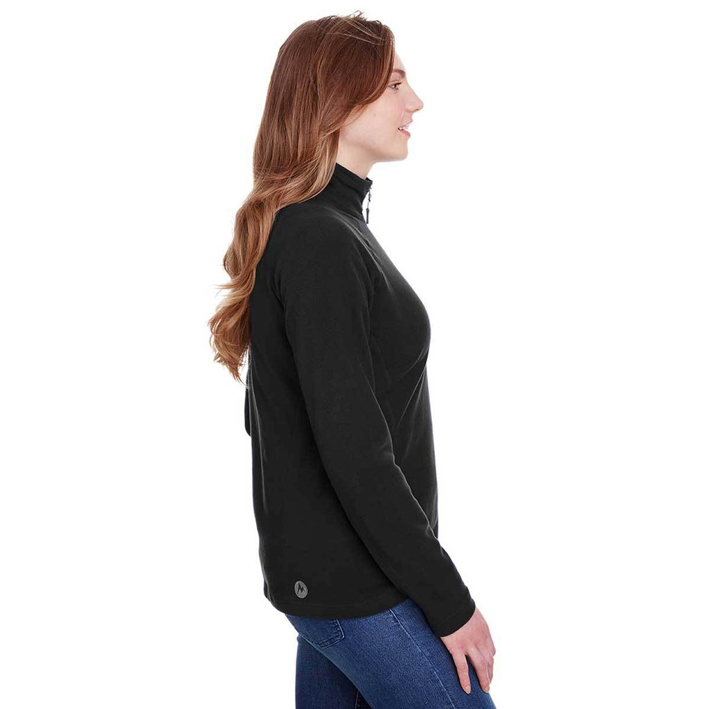 Marmot Women's Black Rocklin Fleece Half-Zip