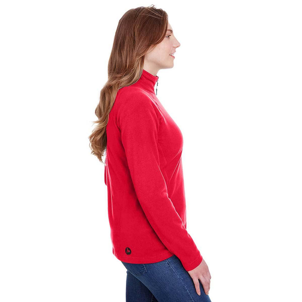 Marmot Women's Team Red Rocklin Fleece Half-Zip