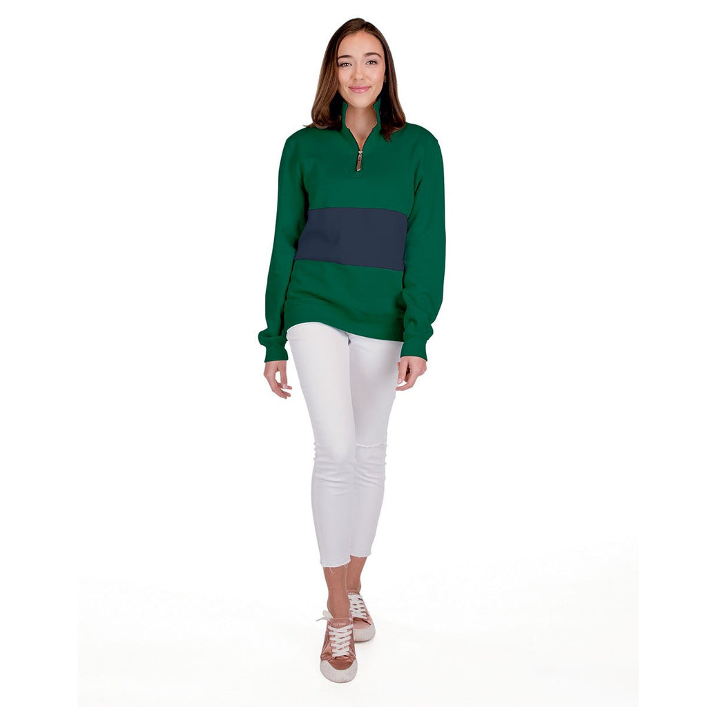Charles River Women's Forest/Navy Quad Pullover