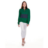 Charles River Women's Forest/Navy Quad Pullover