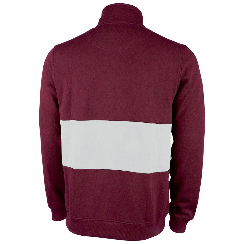 Charles River Women's Maroon/White Quad Pullover