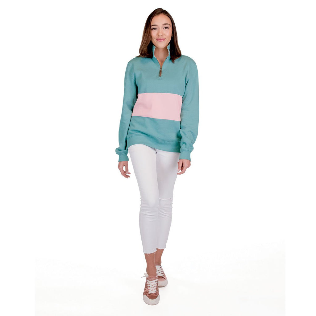 Charles River Women's Bay/Pale Pink Quad Pullover