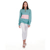 Charles River Women's Bay/Pale Pink Quad Pullover