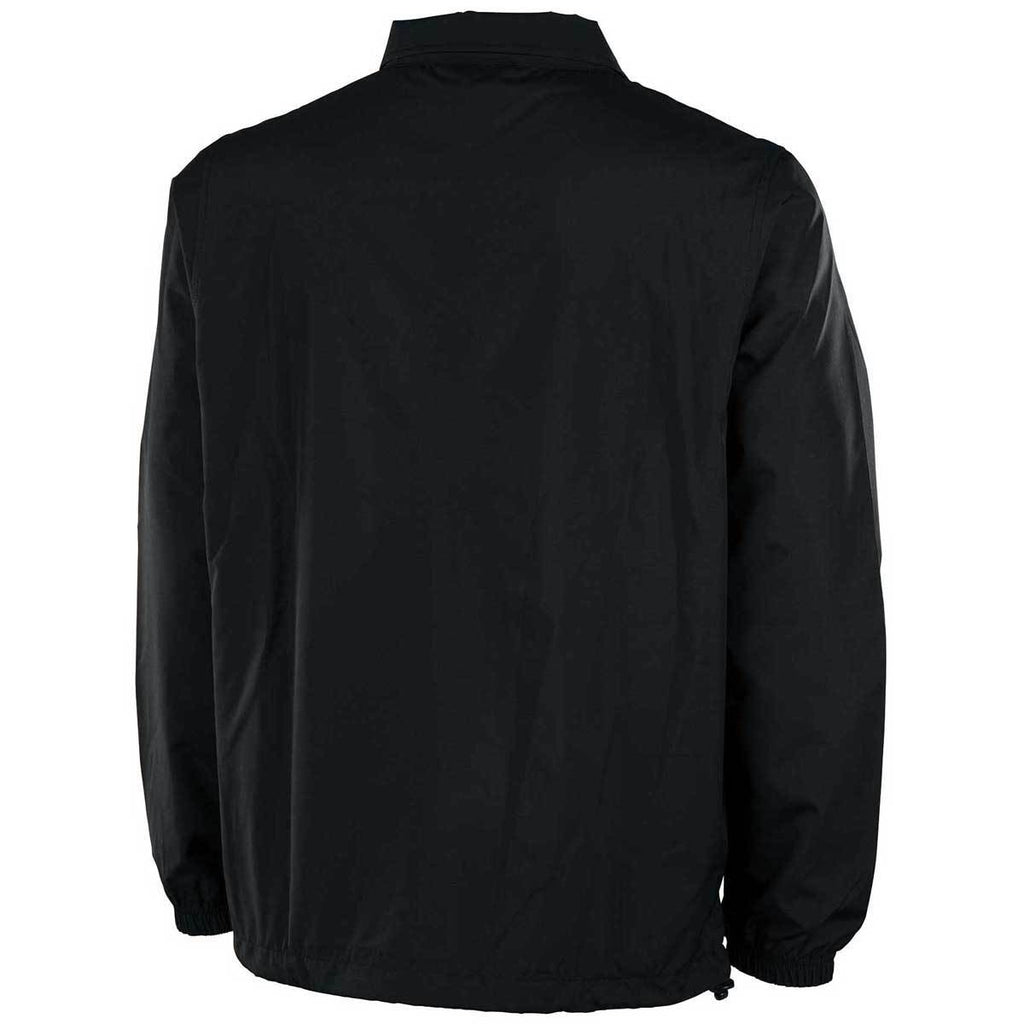Charles River Men's Black/Red Striped Sideline Jacket