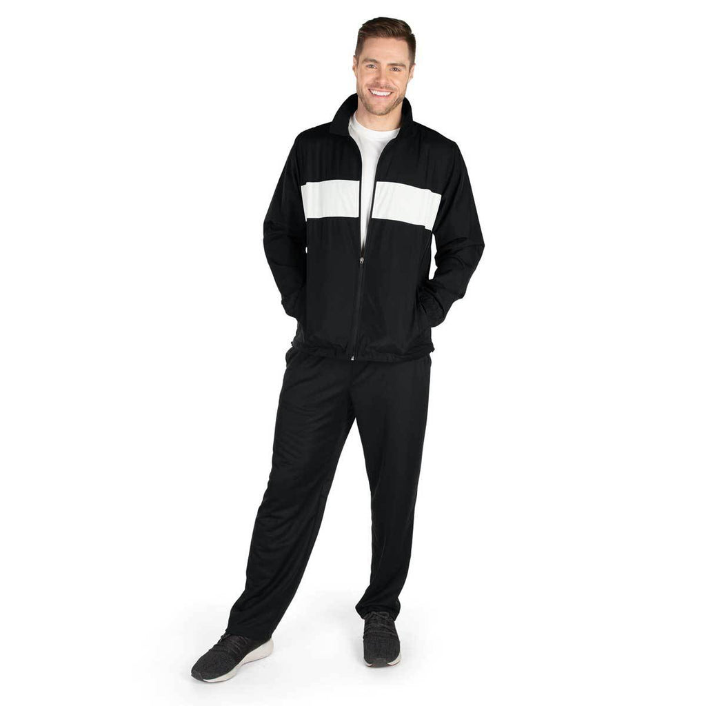 Charles River Men's Black/White Striped Sideline Jacket