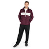 Charles River Men's Maroon/White Striped Sideline Jacket