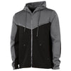 Charles River Men's Grey/Black Seaport Full Zip Hoodie