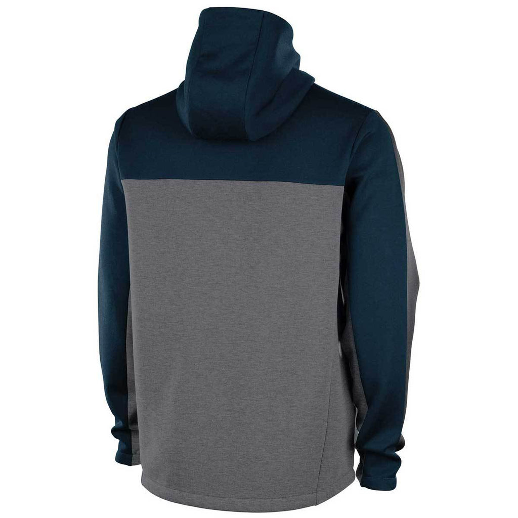 Charles River Men's Navy/Grey Seaport Full Zip Hoodie