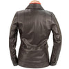 Burk's Bay Women's Brown Hipster Field Jacket