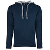 Next Level Unisex Midnight Navy/Heather Gray French Terry Pullover Hoodie