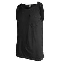 Comfort Colors Men's Black 6.1 oz. Pocket Tank