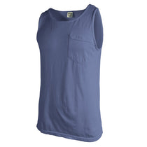 Comfort Colors Men's Blue Jean 6.1 oz. Pocket Tank