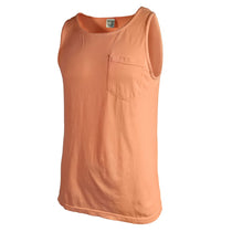 Comfort Colors Men's Melon 6.1 oz. Pocket Tank