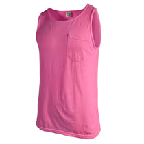 Comfort Colors Men's Neon Pink 6.1 oz. Pocket Tank