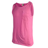 Comfort Colors Men's Neon Pink 6.1 oz. Pocket Tank