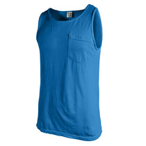 Comfort Colors Men's Royal Caribe 6.1 oz. Pocket Tank
