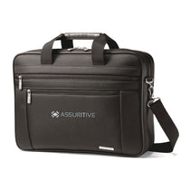 Samsonite Black Classic Business Perfect Fit Two Gusset Computer Portfolio