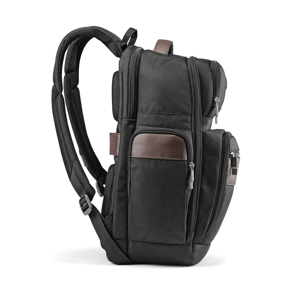 Samsonite Black/Brown Kombi 4 Square Backpack