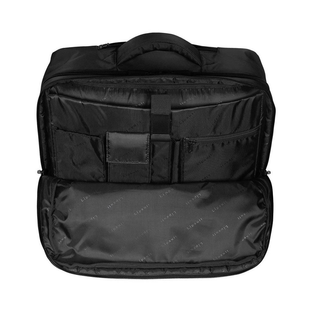 Lipault Black Plume Business Spinner Tote 17"