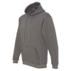 Bayside Men's Charcoal USA-Made Hooded Sweatshirt