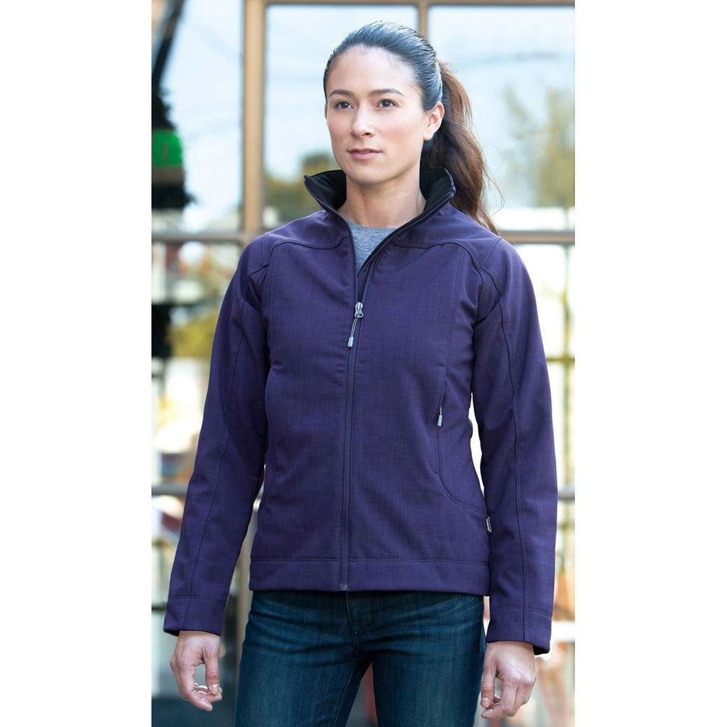 Landway Women's Eggplant Paragon Soft Shell with Crosshatch Weave