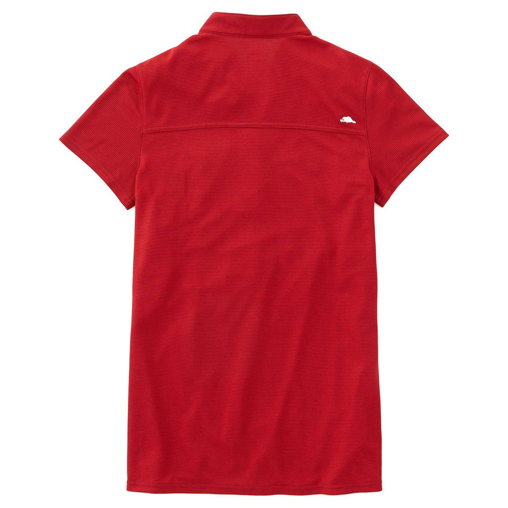 Roots73 Women's Dark Red Lunenburg Short Sleeve Polo