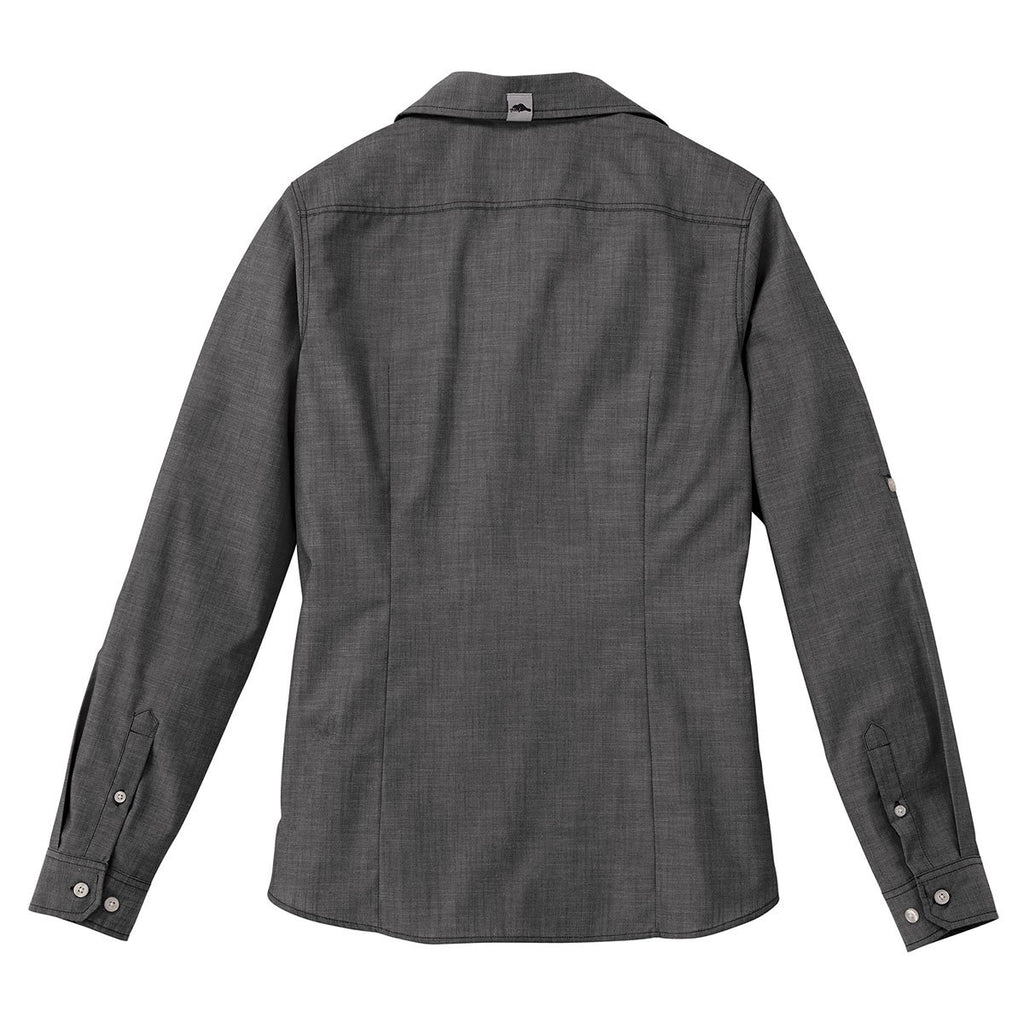 Roots73 Women's Black Dark Clearwater Long Sleeve Shirt