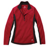 Roots73 Women's Dark Red Heather/Black Birchlake Tech Quarter Zip