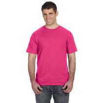 Anvil Men's Hot Pink Lightweight T-Shirt