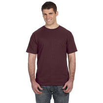 Anvil Men's Maroon Lightweight T-Shirt