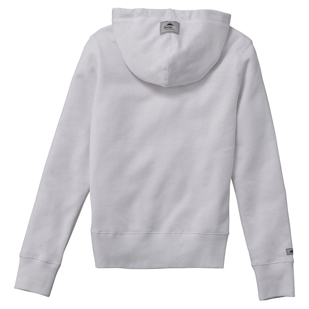 Roots73 Women's White Creston Fleece Hoody