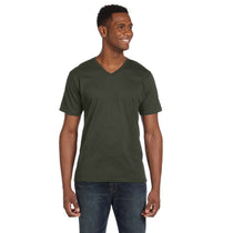 Anvil Men's City Green Lightweight V-Neck T-Shirt