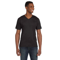 Anvil Men's Smoke Lightweight V-Neck T-Shirt