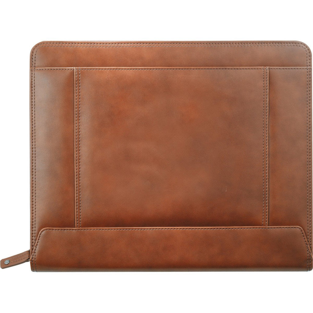 Cutter & Buck Brown Legacy Zippered Padfolio