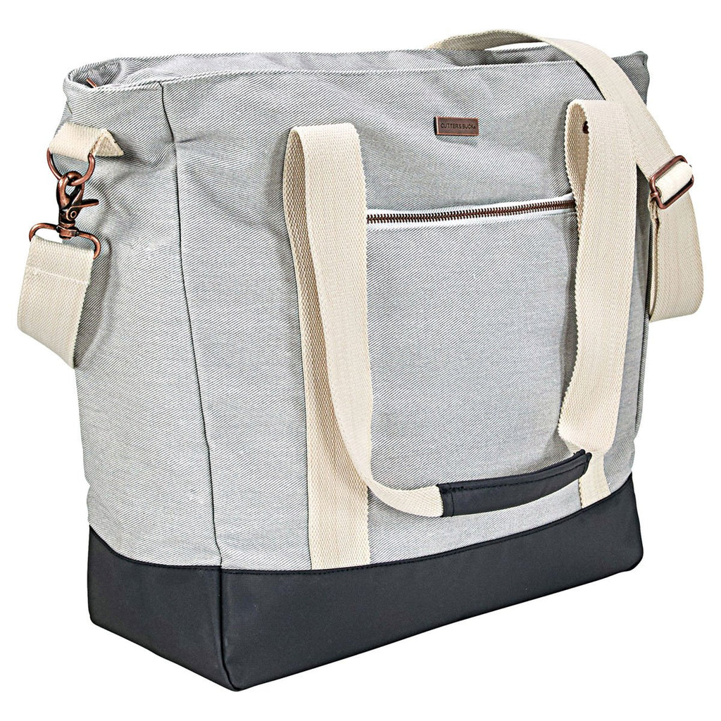Cutter & Buck Grey Cotton Computer Tote