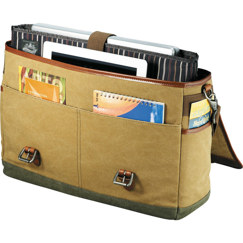 Cutter & Buck Cream Legacy Cotton 17" Computer Messenger
