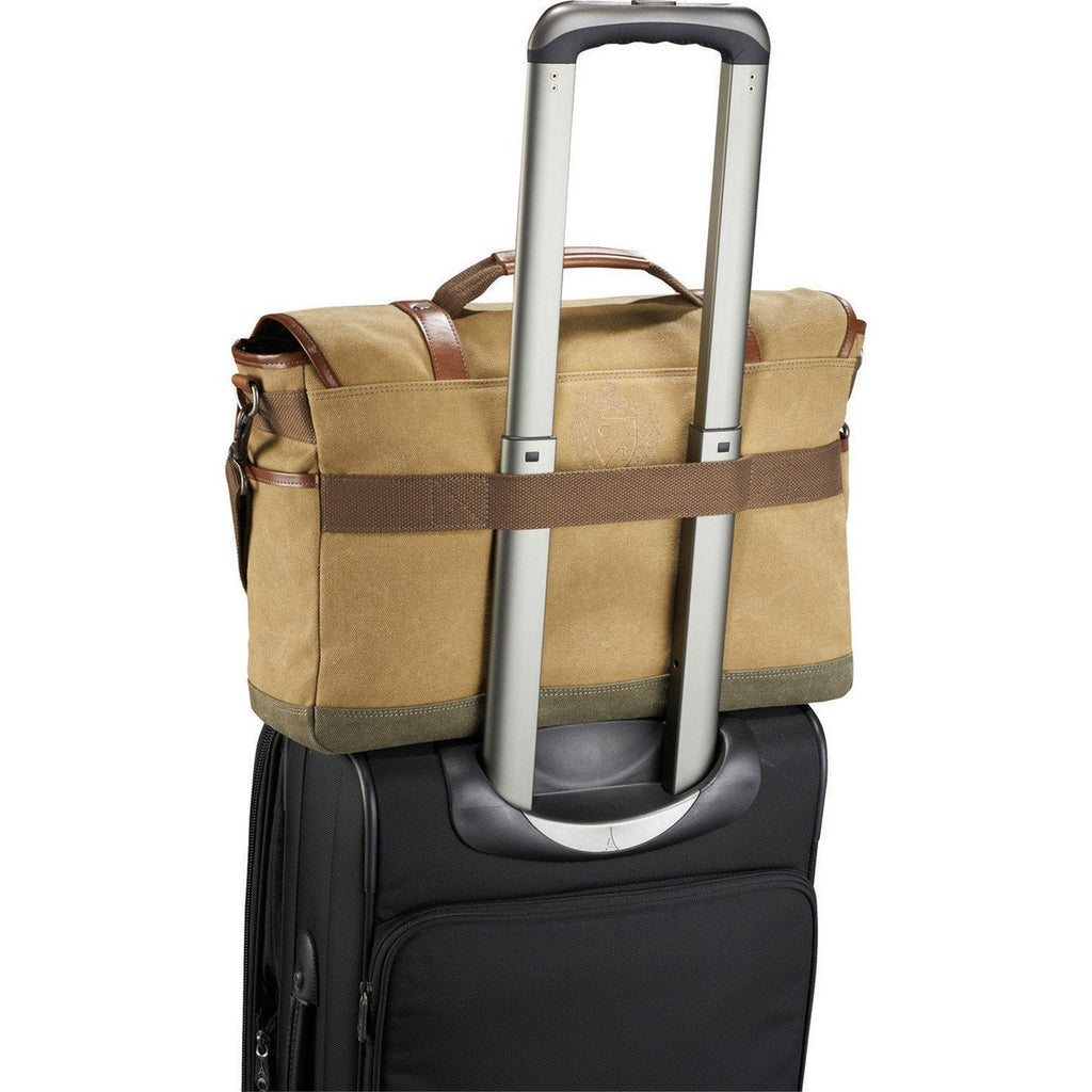 Cutter & Buck Cream Legacy Cotton 17" Computer Messenger