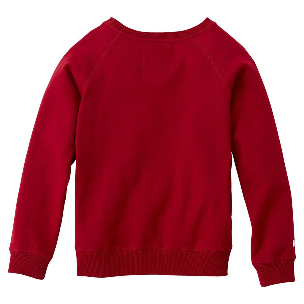 Roots73 Women's Dark Red Bearlake Fleece Crew