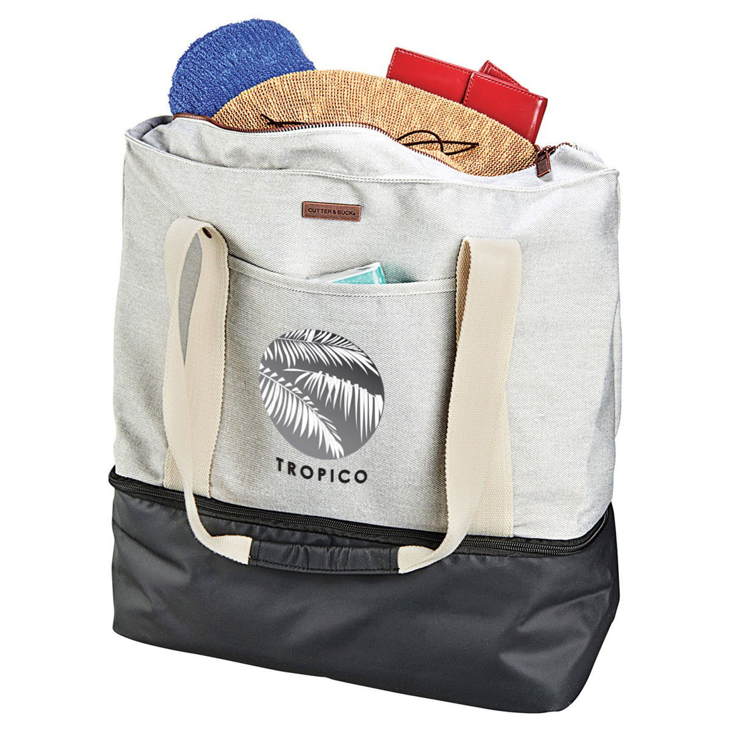 Cutter & Buck Grey 16oz. Cotton Boat Tote Cooler