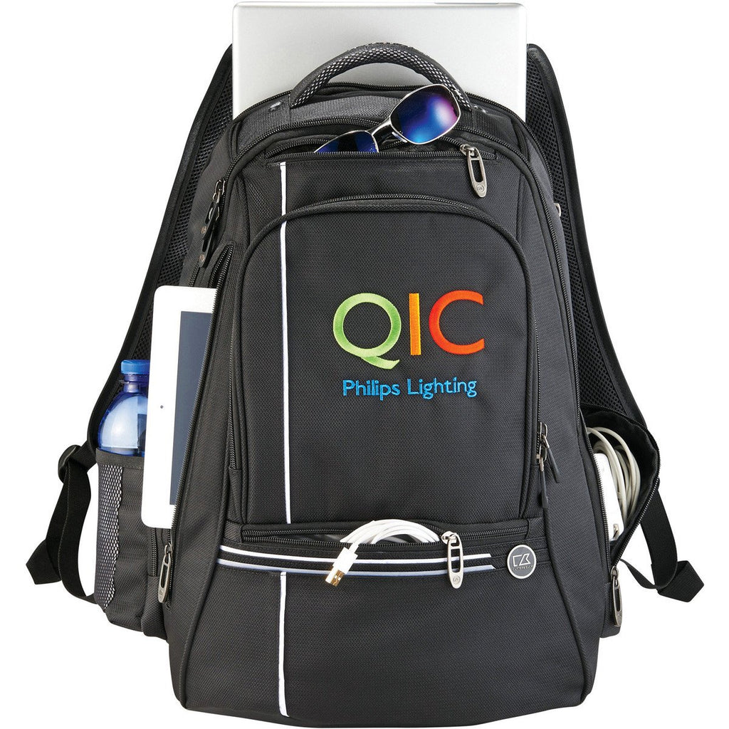 Cutter & Buck Black Tour TSA 17" Computer Backpack