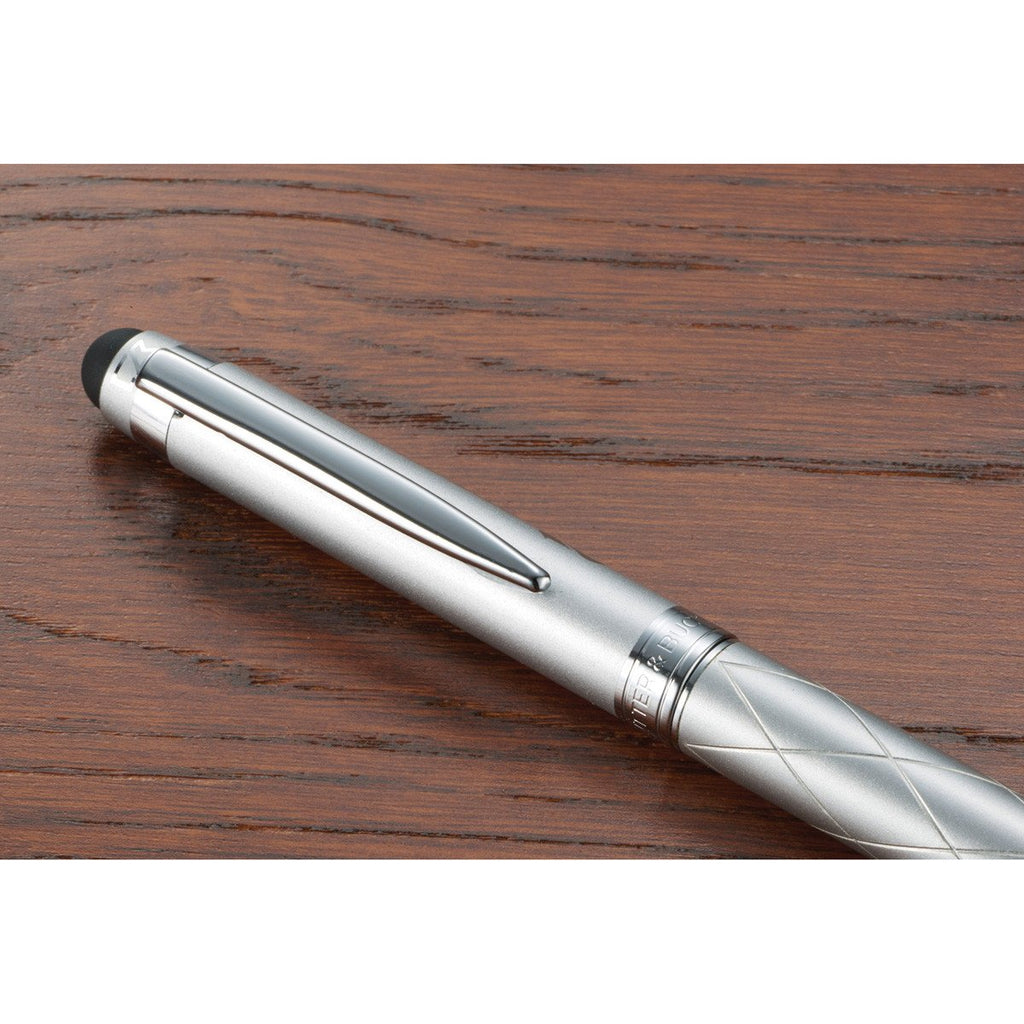 Cutter & Buck Silver Bainbridge Quilted Ballpoint Stylus