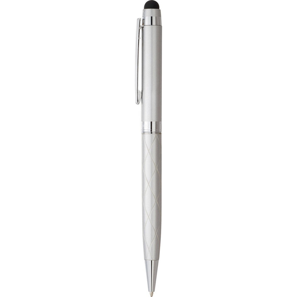Cutter & Buck Silver Bainbridge Quilted Ballpoint Stylus