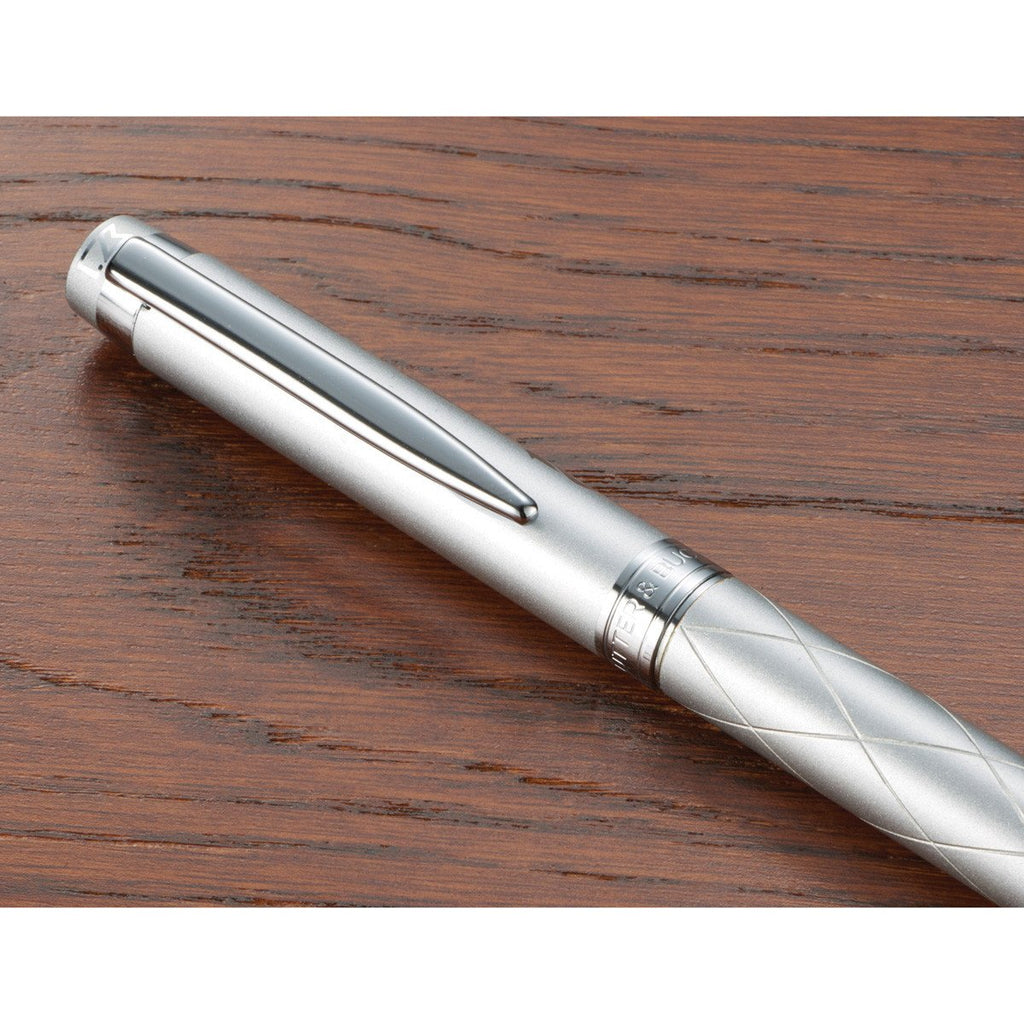Cutter & Buck Silver Bainbridge Quilted Roller Ball