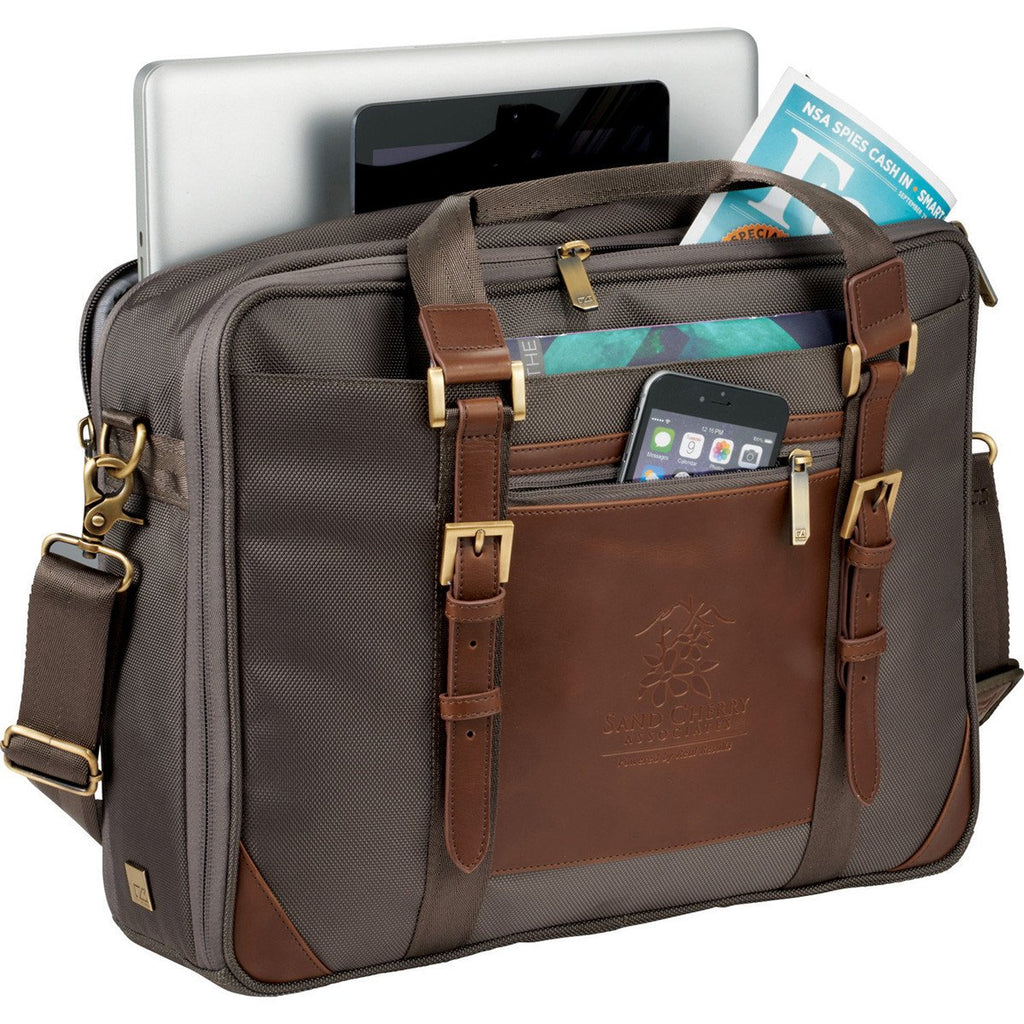 Cutter & Buck Grey Bainbridge 15" Computer Briefcase