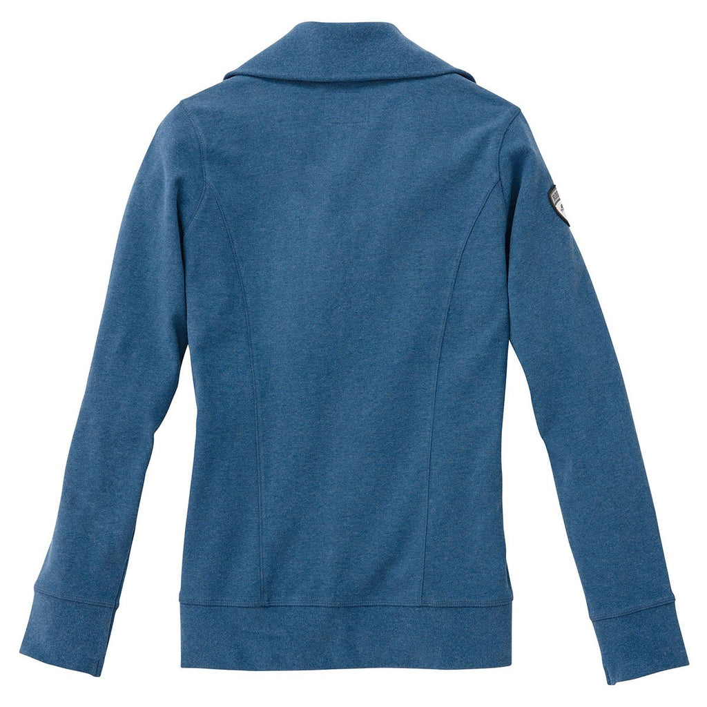 Roots73 Women's Indigo Heather Trentriver Knit Full Zip