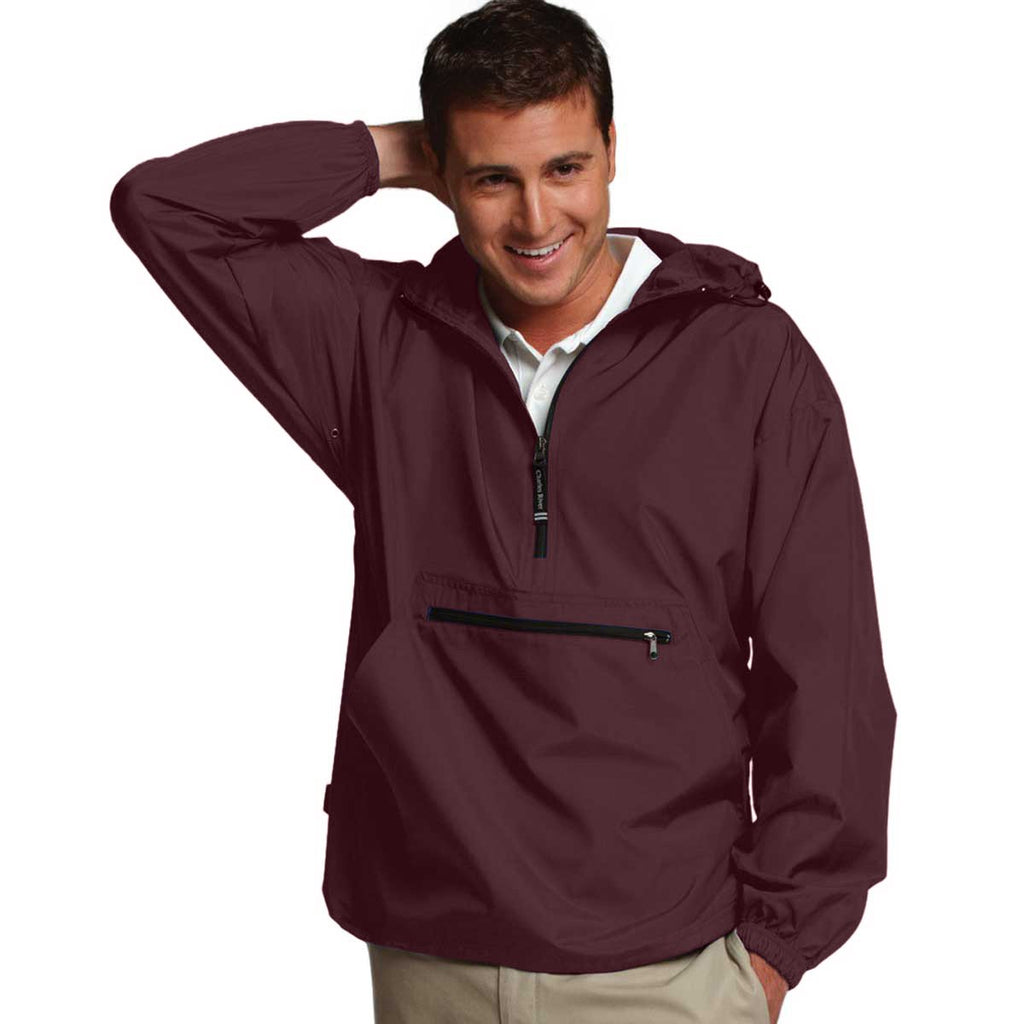 Charles River Women's Maroon Pack-N-Go Pullover
